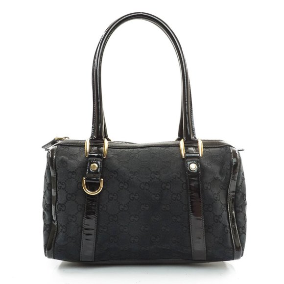 Auth Gucci Gg Hand Bag Canvas Patent #25268G25B - Picture 3 of 13